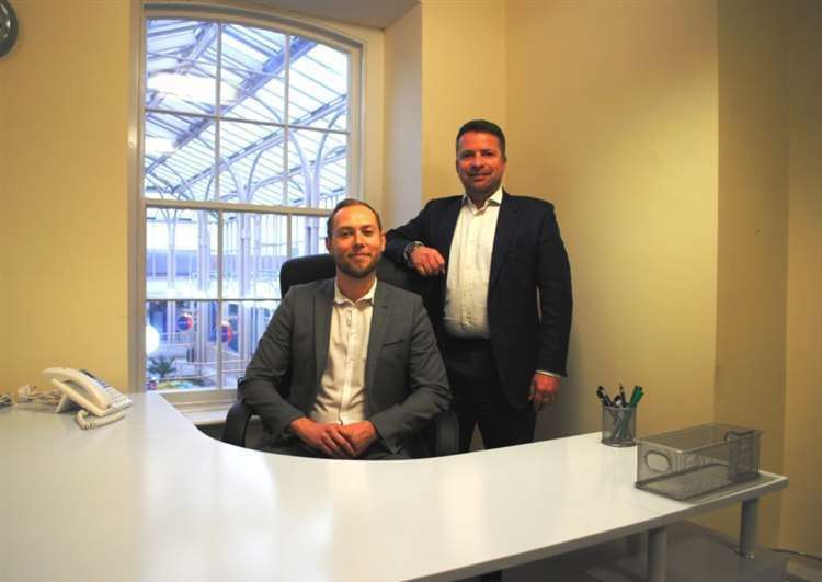 Chris Buck (left) and Howard Rudder (right) when they first opened RecruitMe in 2015.