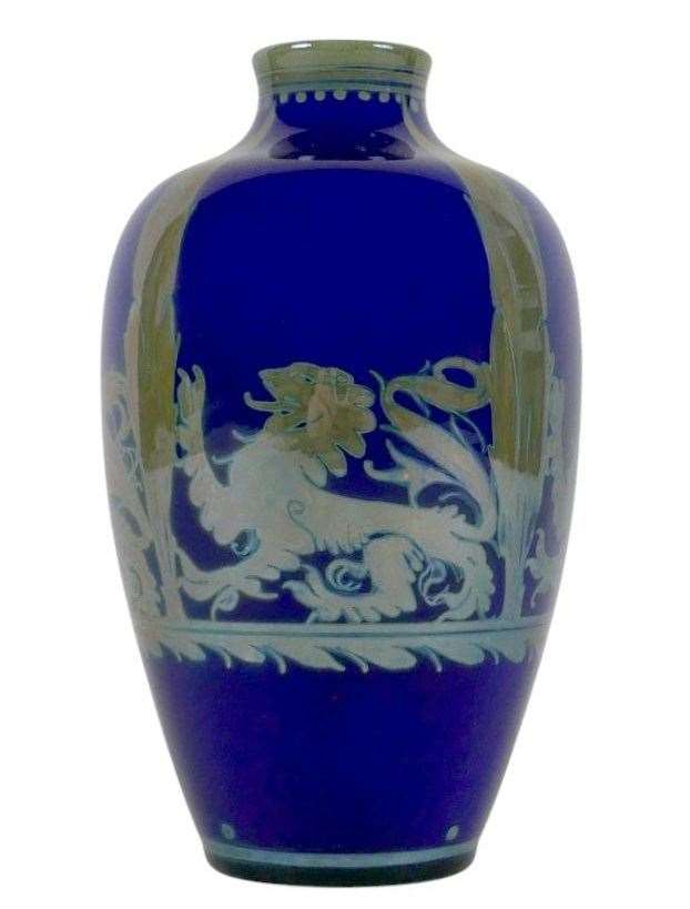 Rare English lustre vase