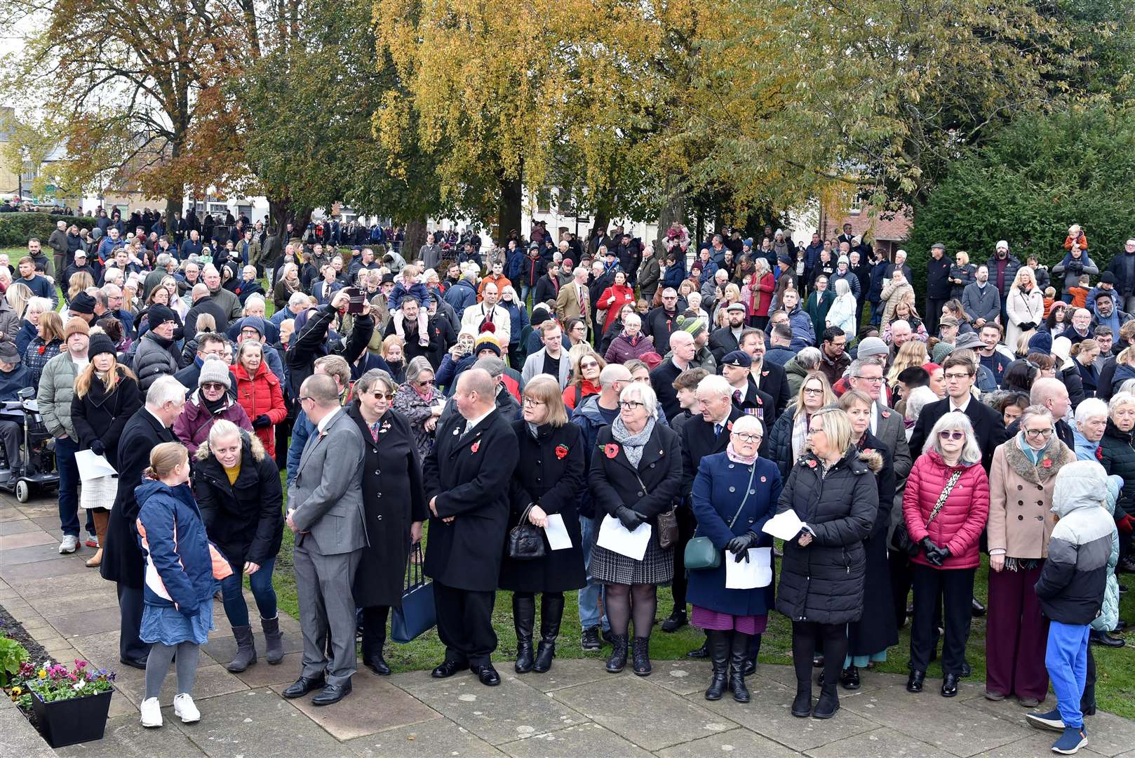 Hundreds of people turned out for the service