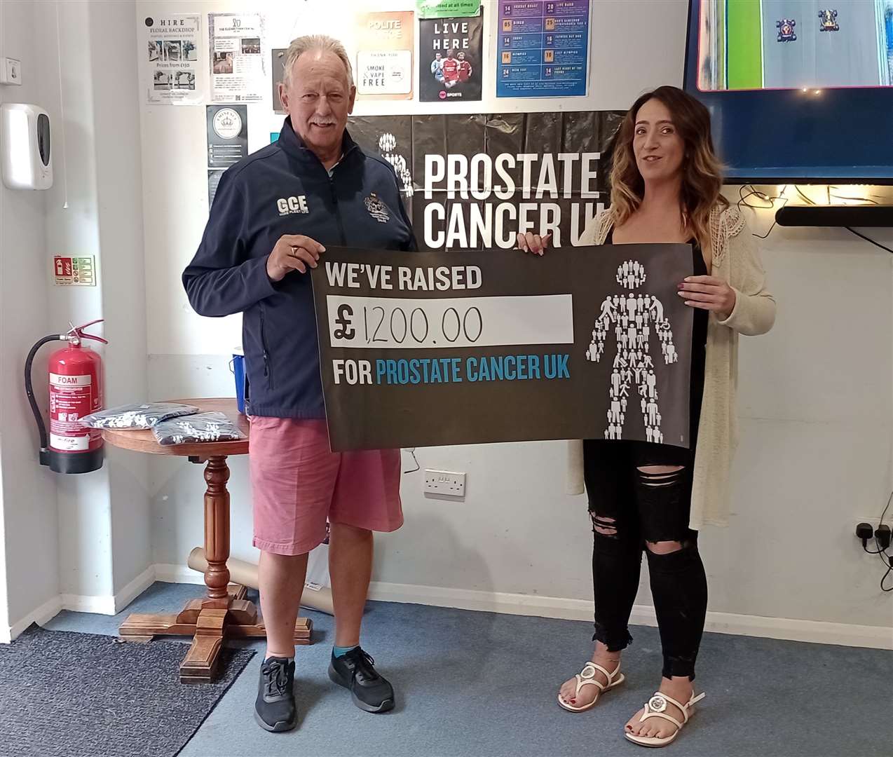 £1,200 was raised for Prostate Cancer UK