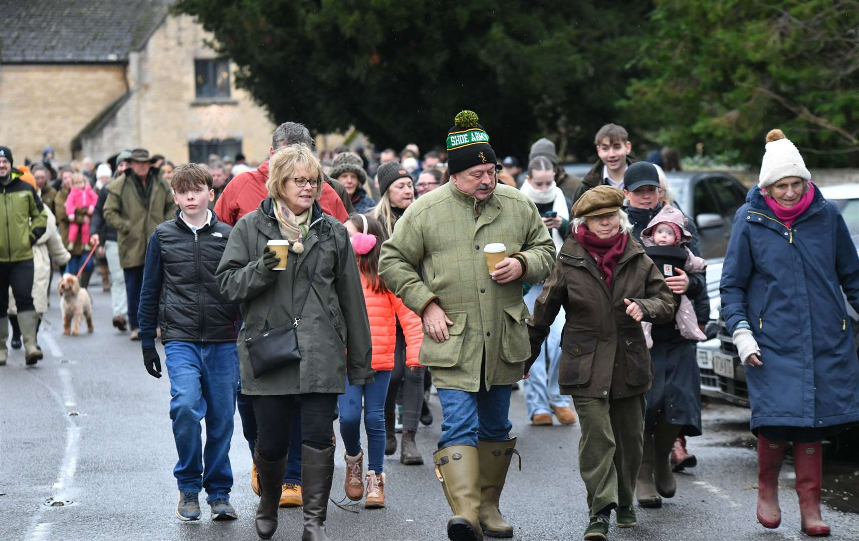 Fitzwilliam Hunt New Year's Day meet in Wansford. Photo: David Lowndes