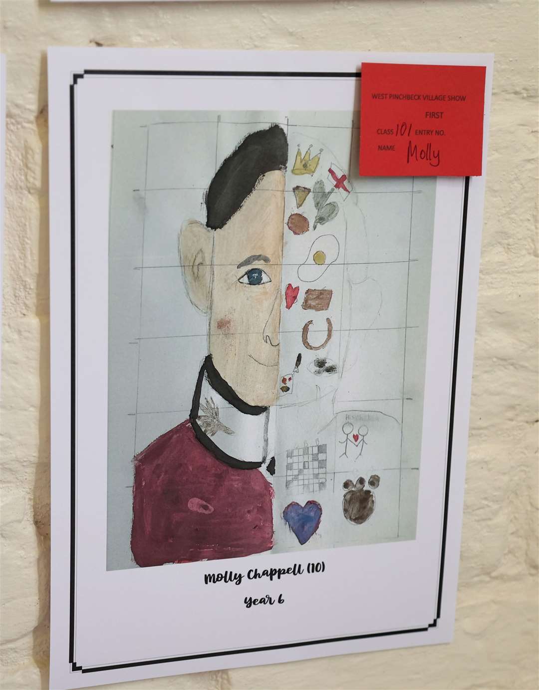 One of the winners in the art contest