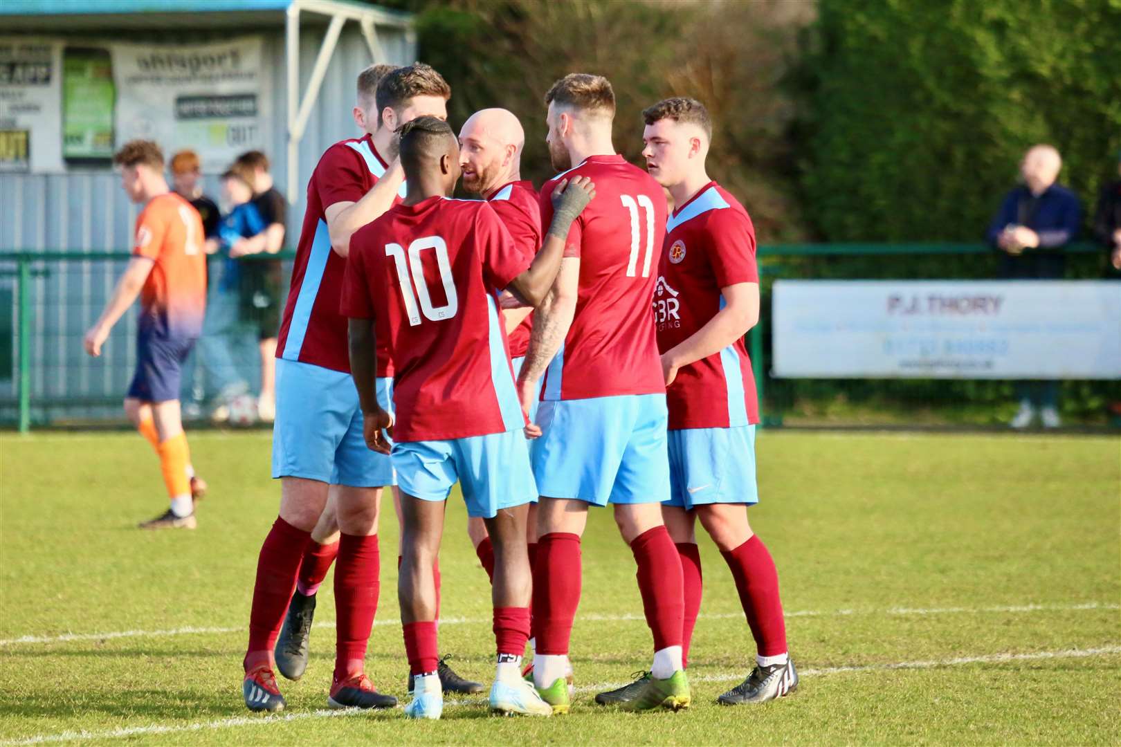 Deeping congratulate goalscorer Josh Moreman. Photo: Jason Richardson