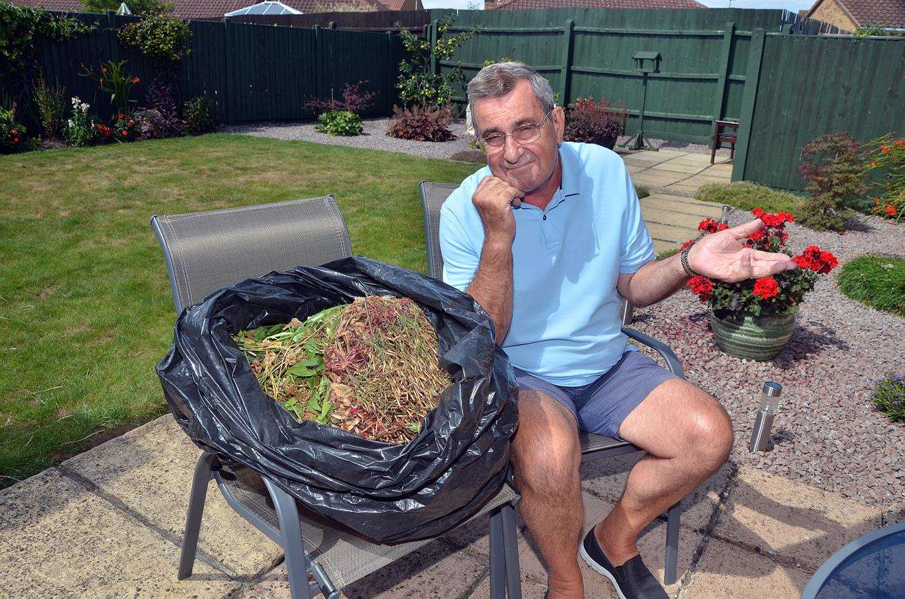 LONG WAIT: Jeffrey Newman has received an apology from South Holland District Council for the delay in delivering his wheelie bin after two months of him chasing it up. Photo (TIM WILSON): 010818132SG
