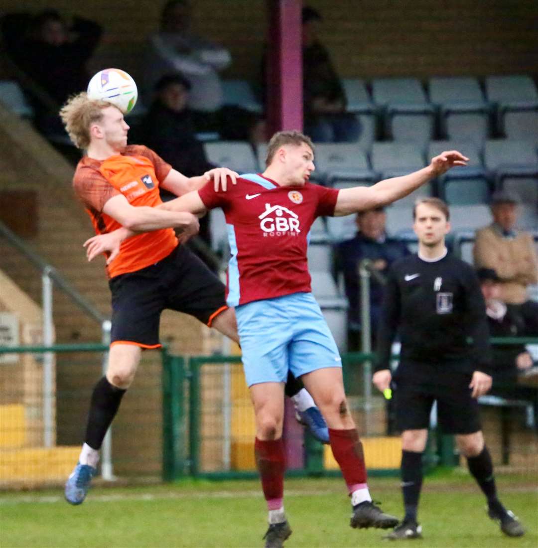 Action from Deeping Rangers' home draw with Boston Town. Photo: Jason Richardson