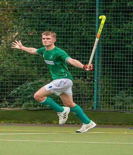 Long Sutton's Josh Baker celebrates a goal. Photo: Craig Harrison