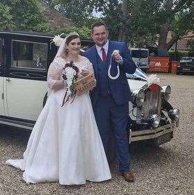 Grantham's Mr Bean, Lewis John, and Sarah Louis Morley have tied the knot. (57232349)