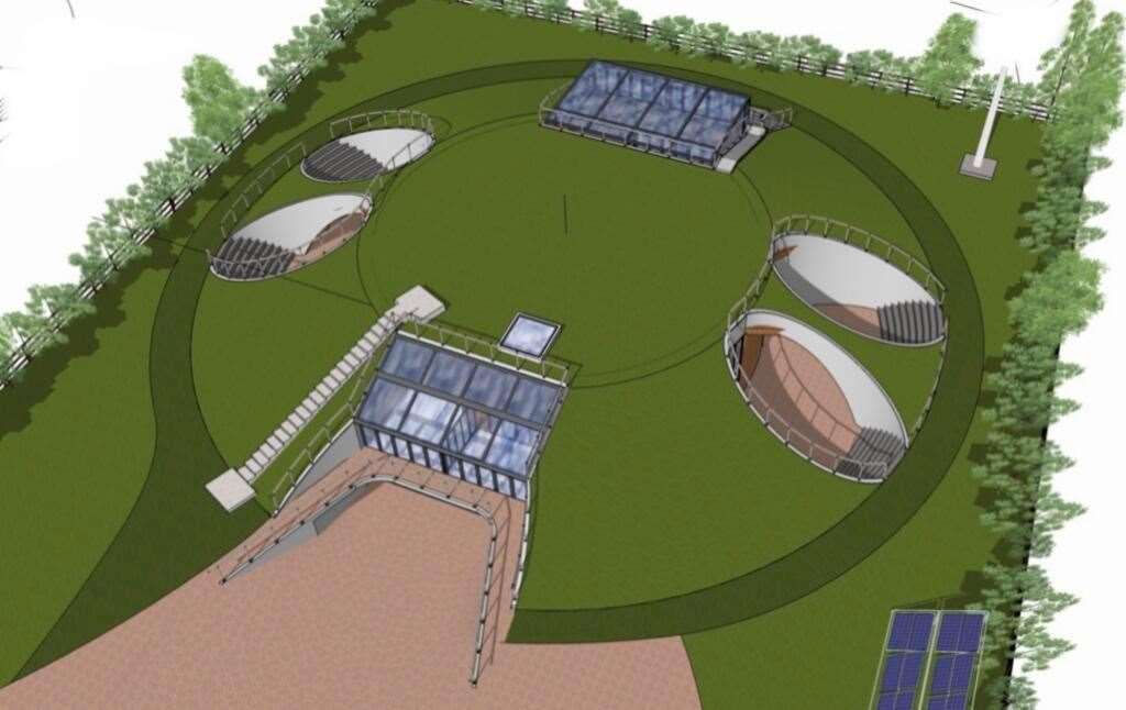 An artist's impression of how the site could be turned into a unique home