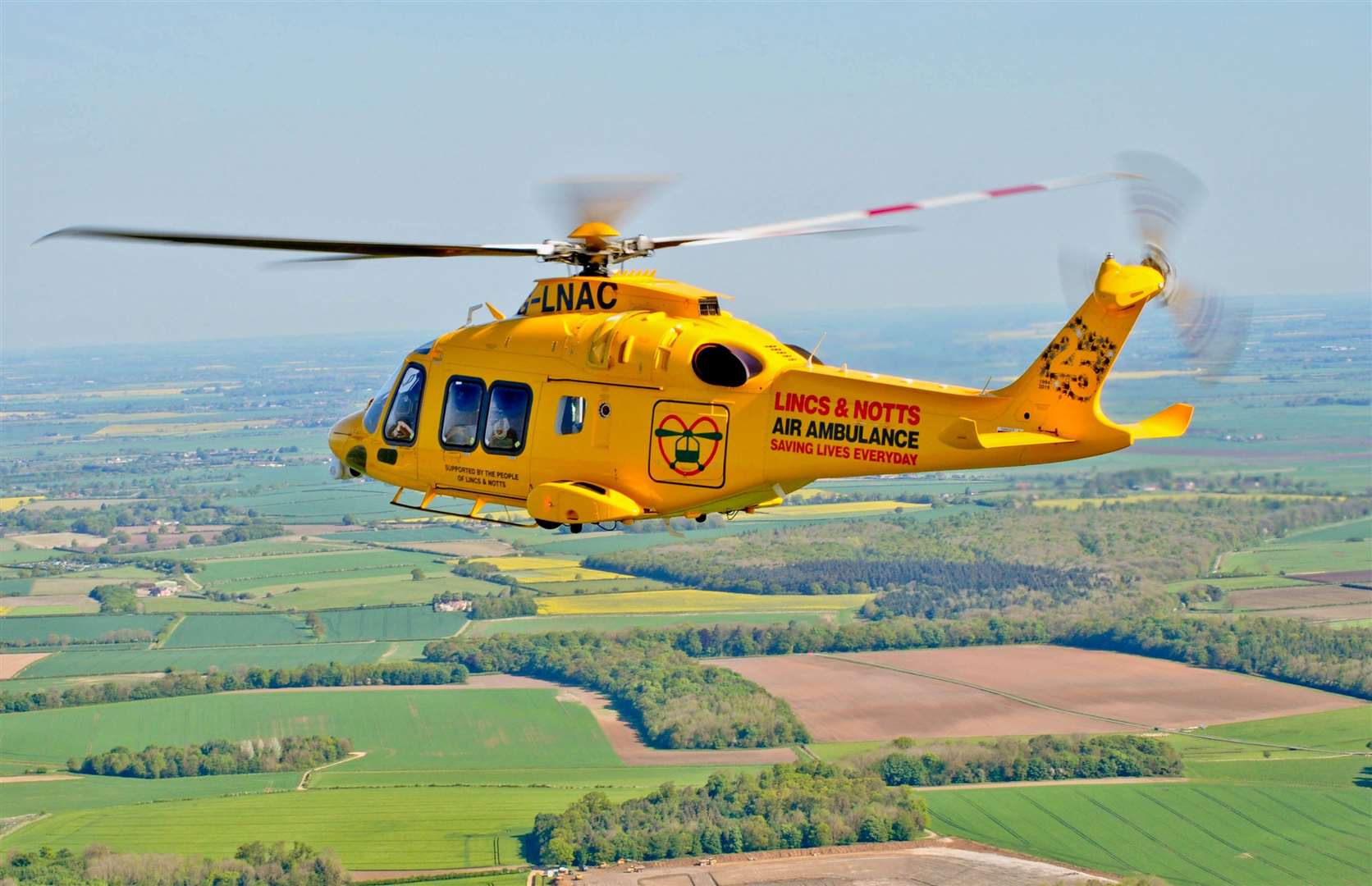 Lincolnshire and Nottinghamshire Air Ambulance's Ambucopter