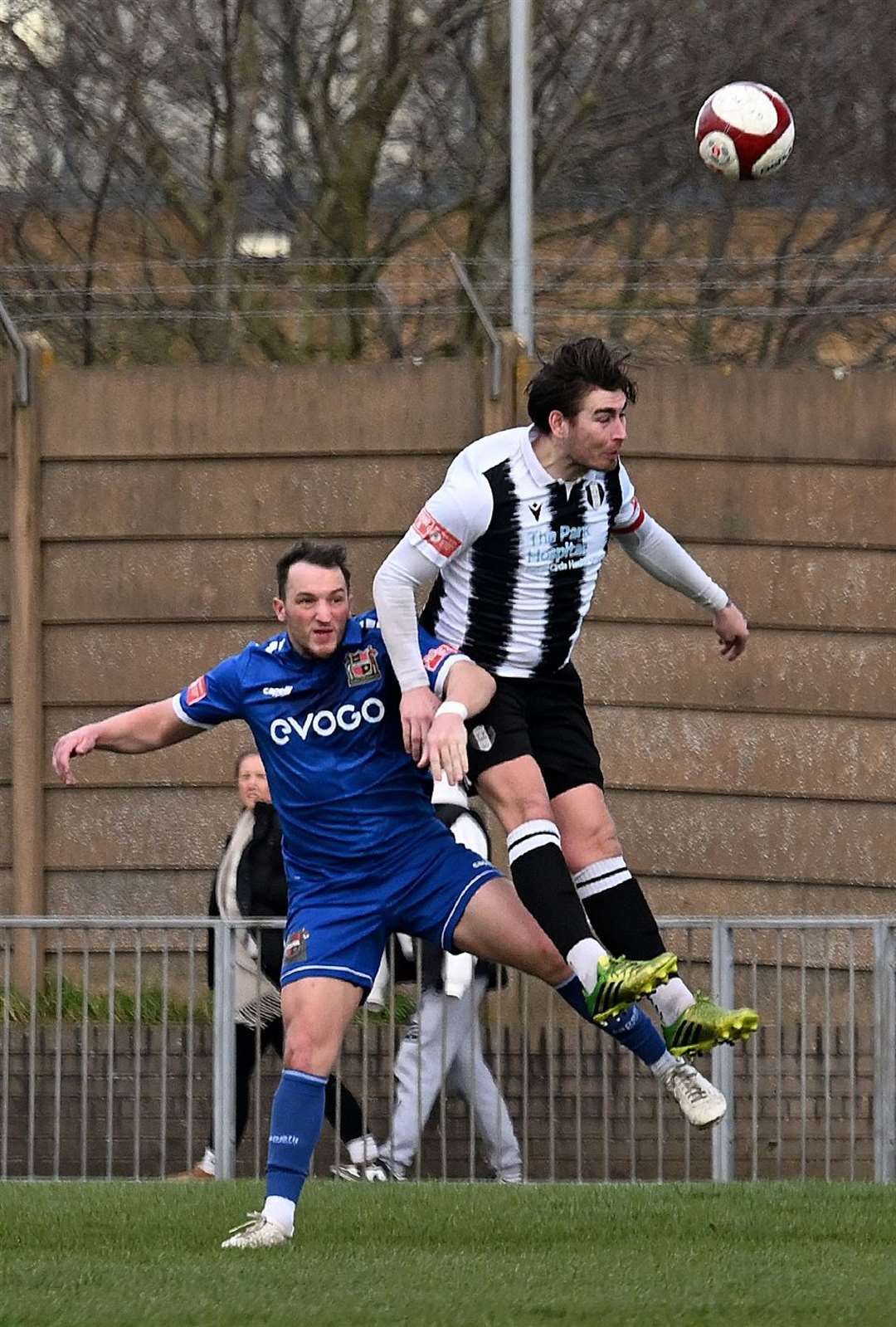 Action from Grantham's home draw with Sheffield on Saturday. Photo: Toby Roberts