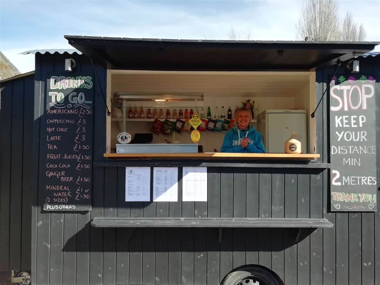 Landlady Katie Genever is providing takeaway meals from The Bertie Arms in Uffington