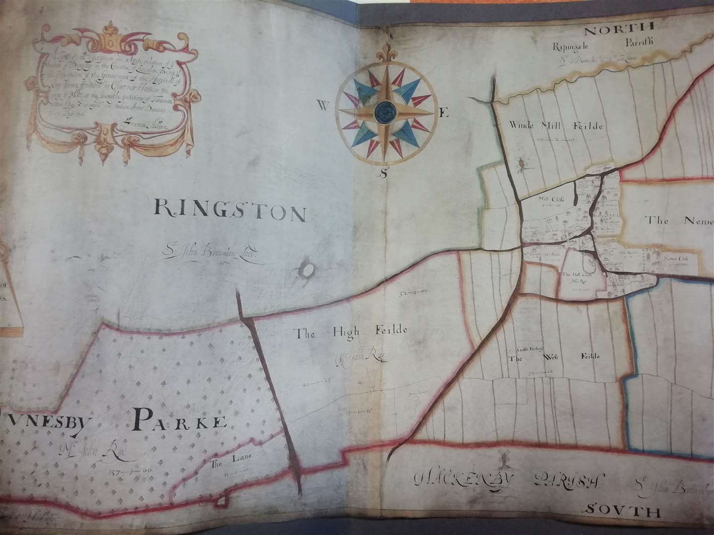 One of the maps in History of Dunsby by Peter Honniball