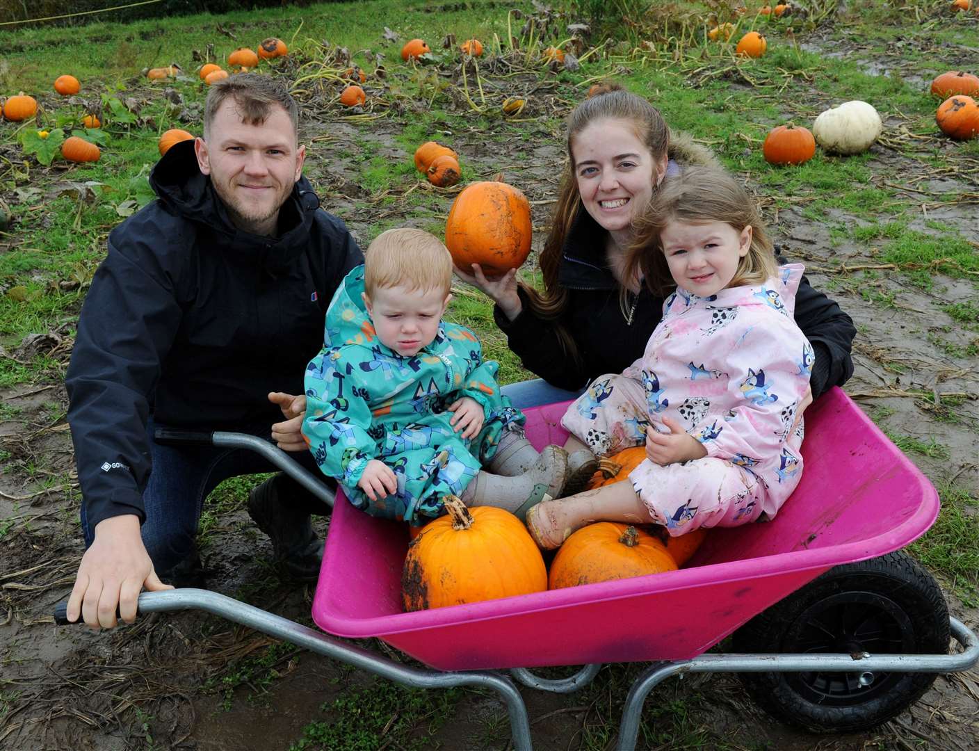 Sean and April with Oscar,1, and Isabelle, 3, Morkel