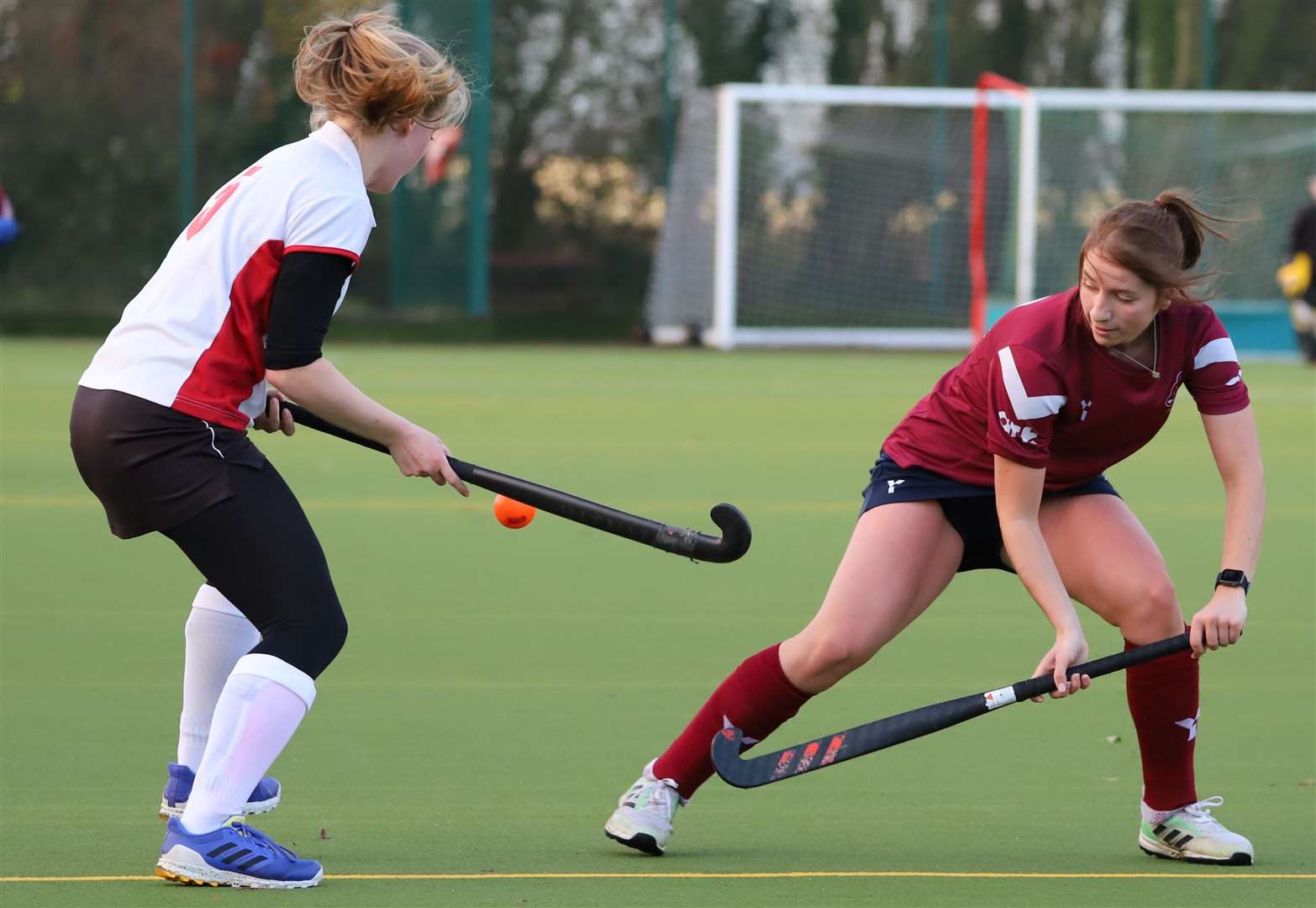 Action from Spalding ladies' home defeat to City of Peterborough. Photo: Nigel Cookson
