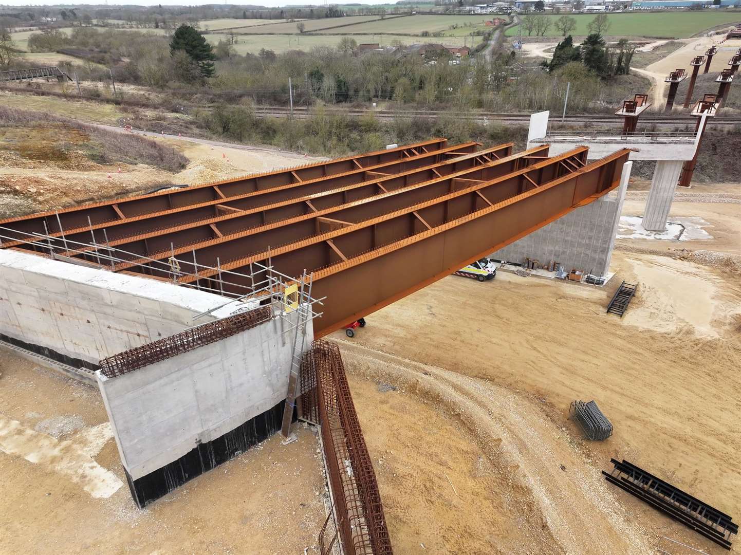 The Grantham southern relief road in March 2025