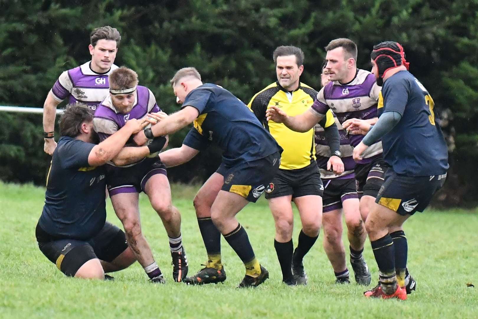 Derby action from Bourne's victory over Stamford. Photo: Alan Hancock