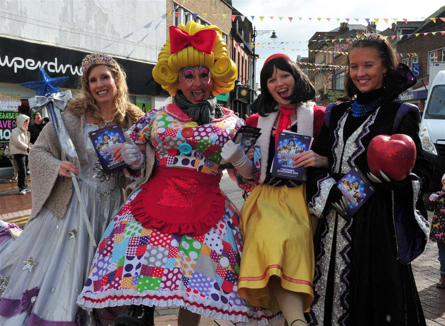 The cast of Snow White helped to entertain the crowds at Spalding Pumpkin Festival