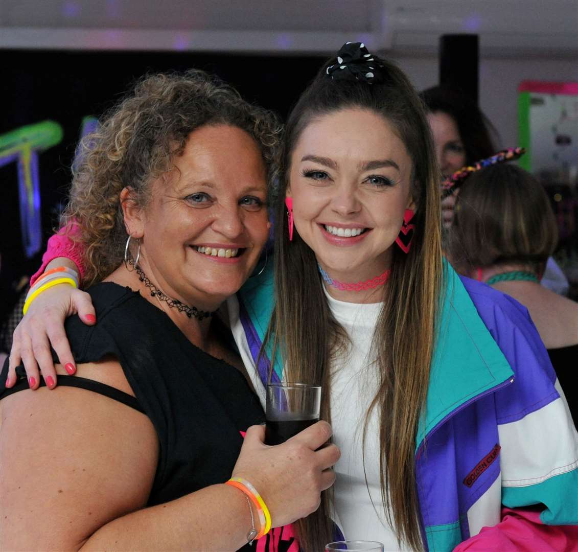 I don't wanna miss a thing! Pals enjoy the 80s 90s night at Spalding's Cley Hall Hotel. Photo: Chris Lowndes