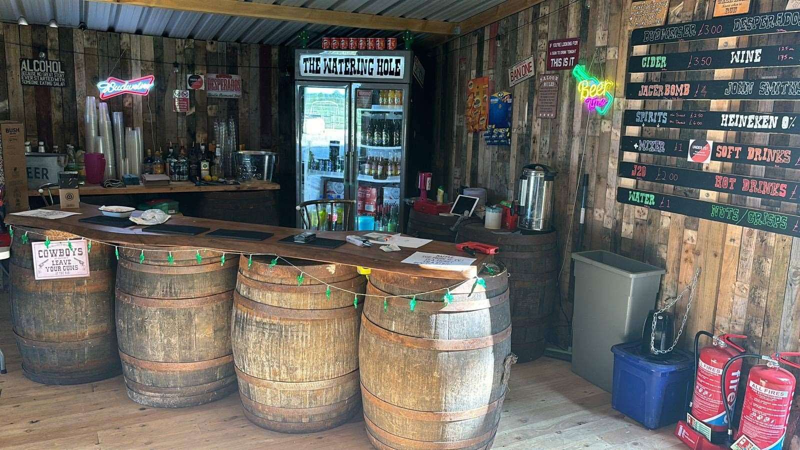 A look inside the barn.