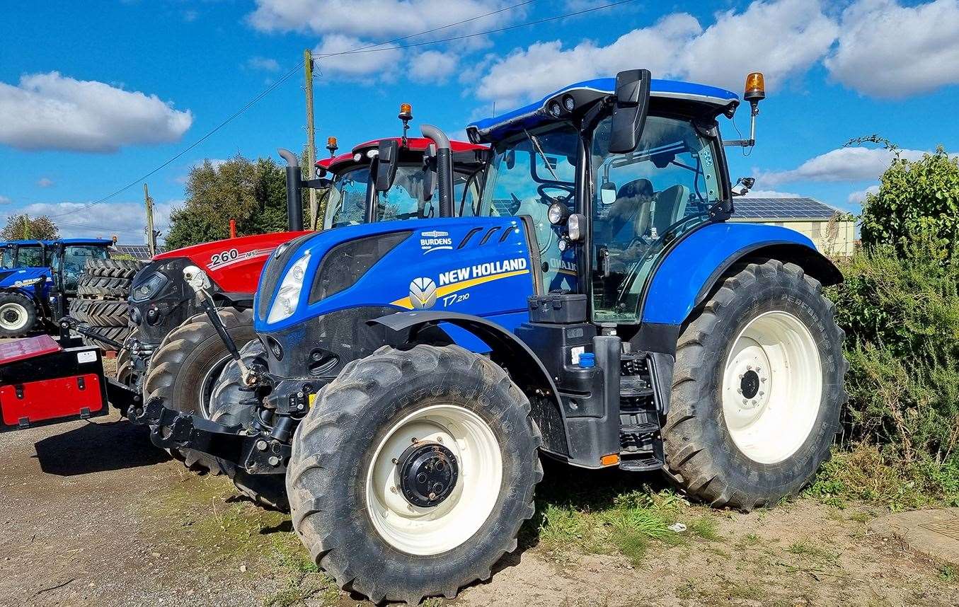 This New Holland tractor is among the items up for auction. Photo: Eddisons