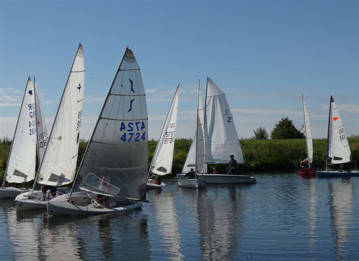 A race at Welland Yacht Club.