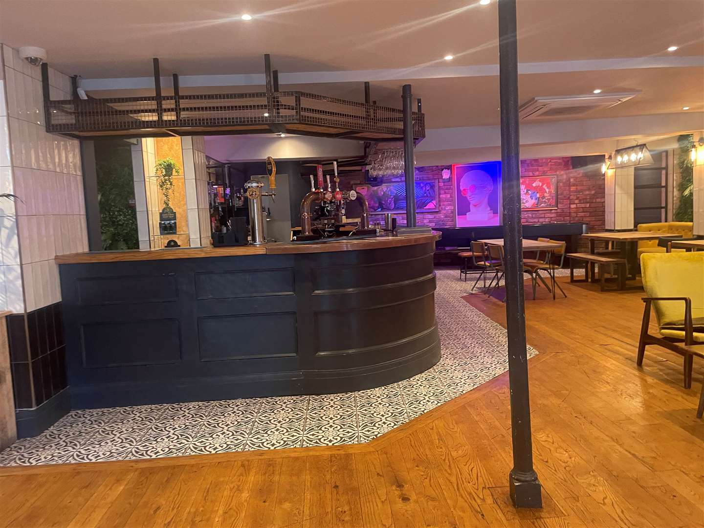 The bar area at The Folly
