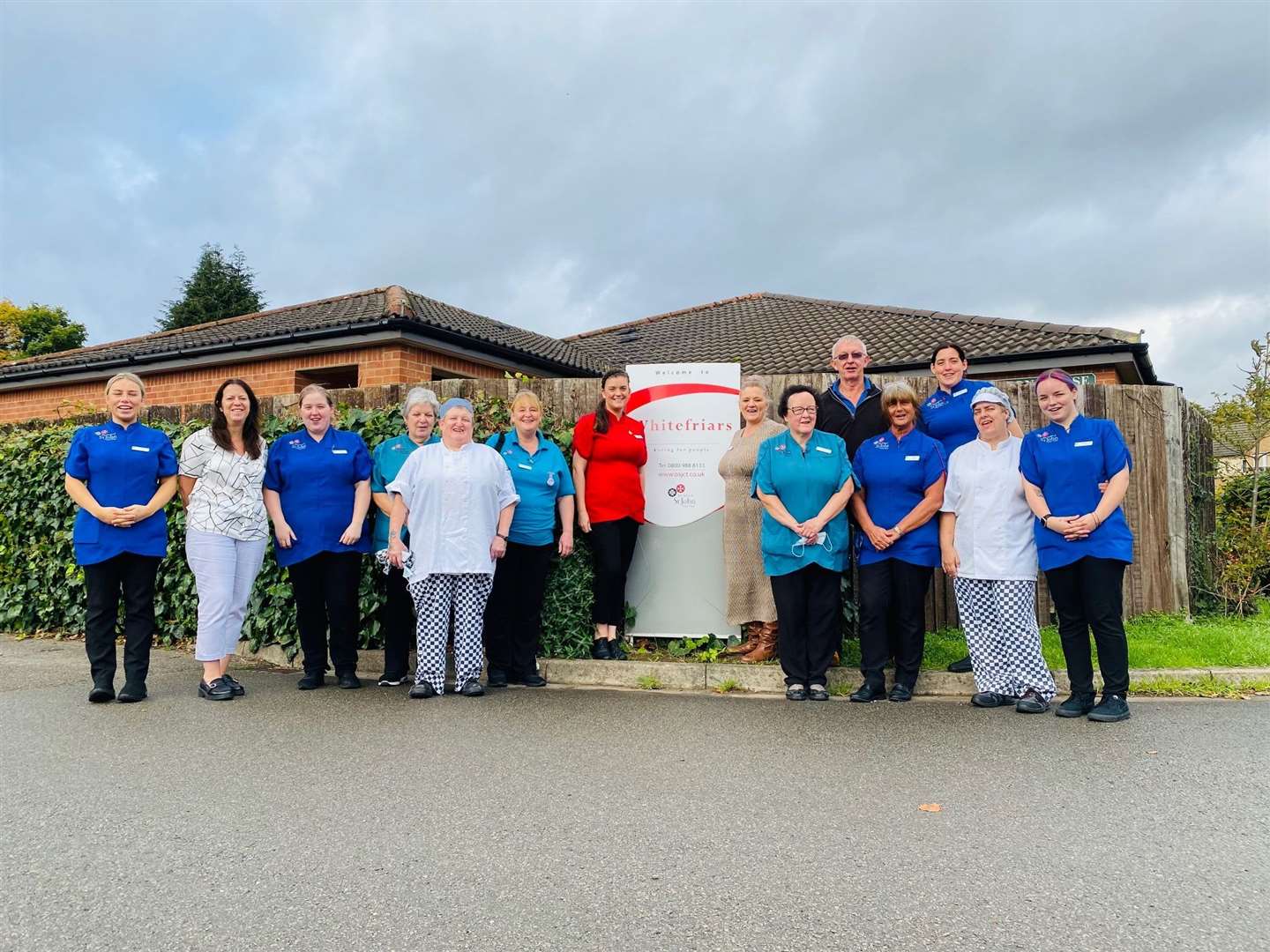 The team at Whitefriars care home in Stamford