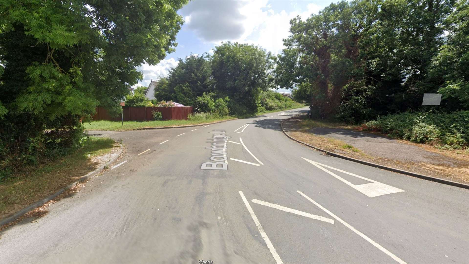 The site would be accessed using a disused railway line connecting to Orston Lane and Bowbridge Lane. Photo: Google Streetview