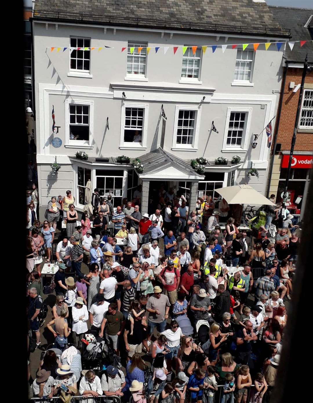 Trade at the Red Lion was busy with takings during the 2024 Spalding Flower Parade