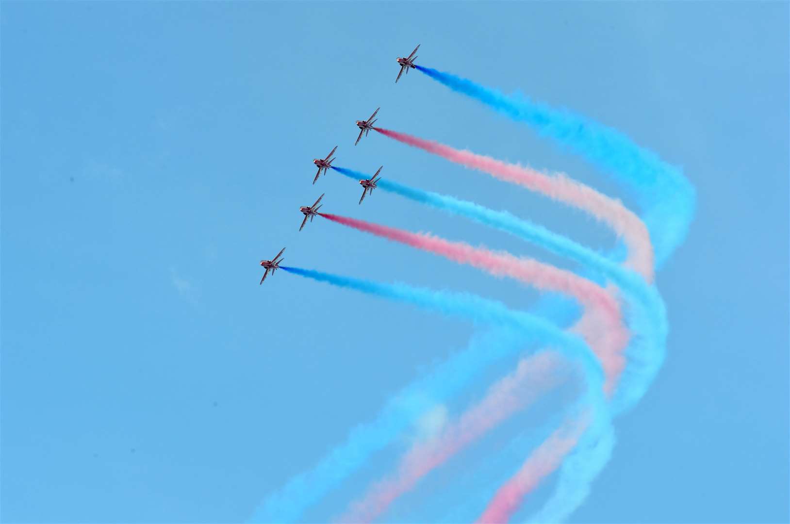 The Red Arrows are among the aircraft due to take part in the VE Day flypast.