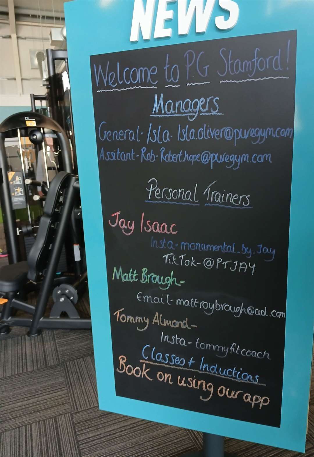 The gym has a friendly feel
