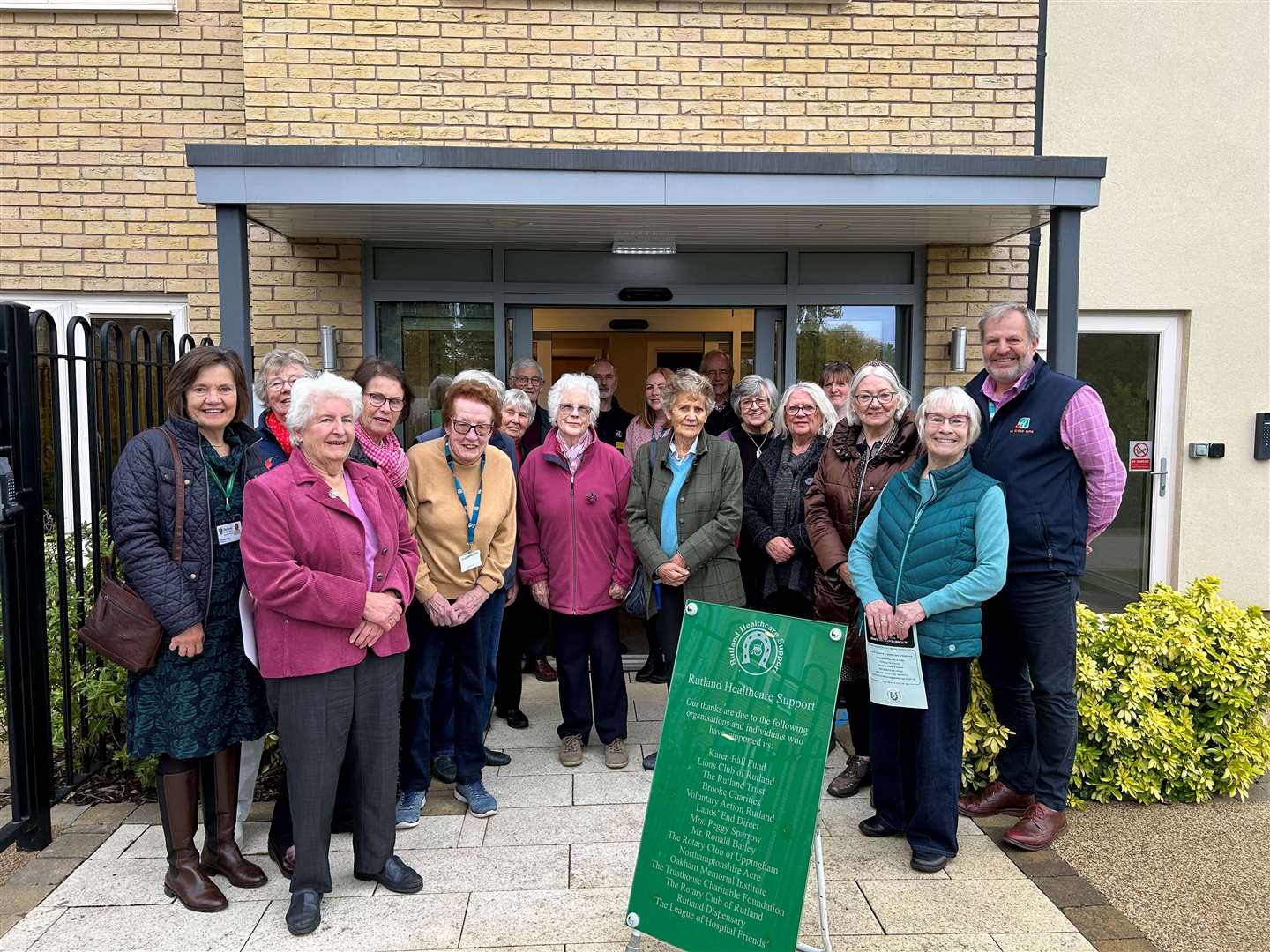 Past and present members of Rutland Healthcare Support at the group's new location in Oakham Grange