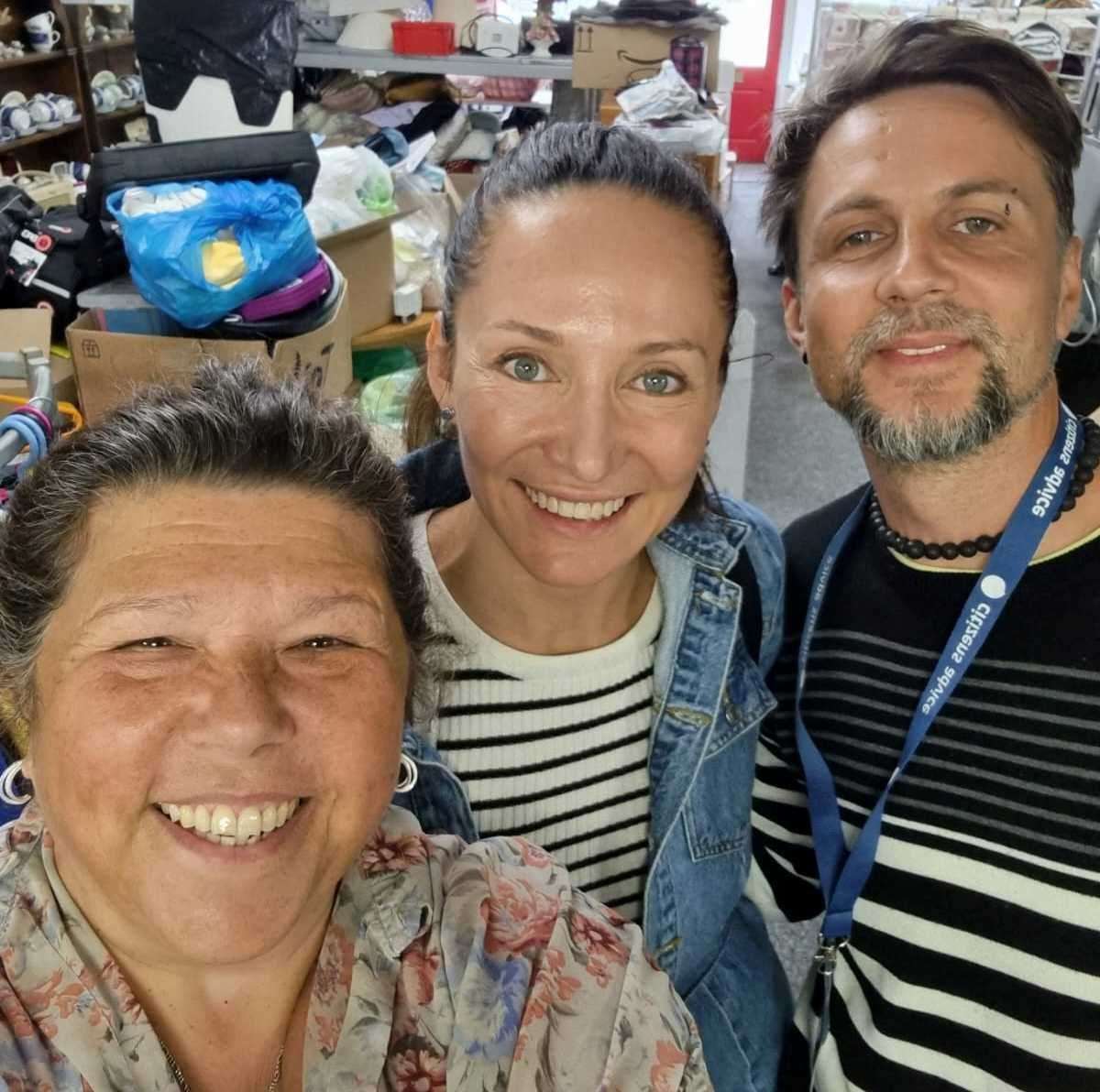 The group teamed up with Citizen's Advice who hold sessions at the hub weekly to help people like Olena (cebtre)