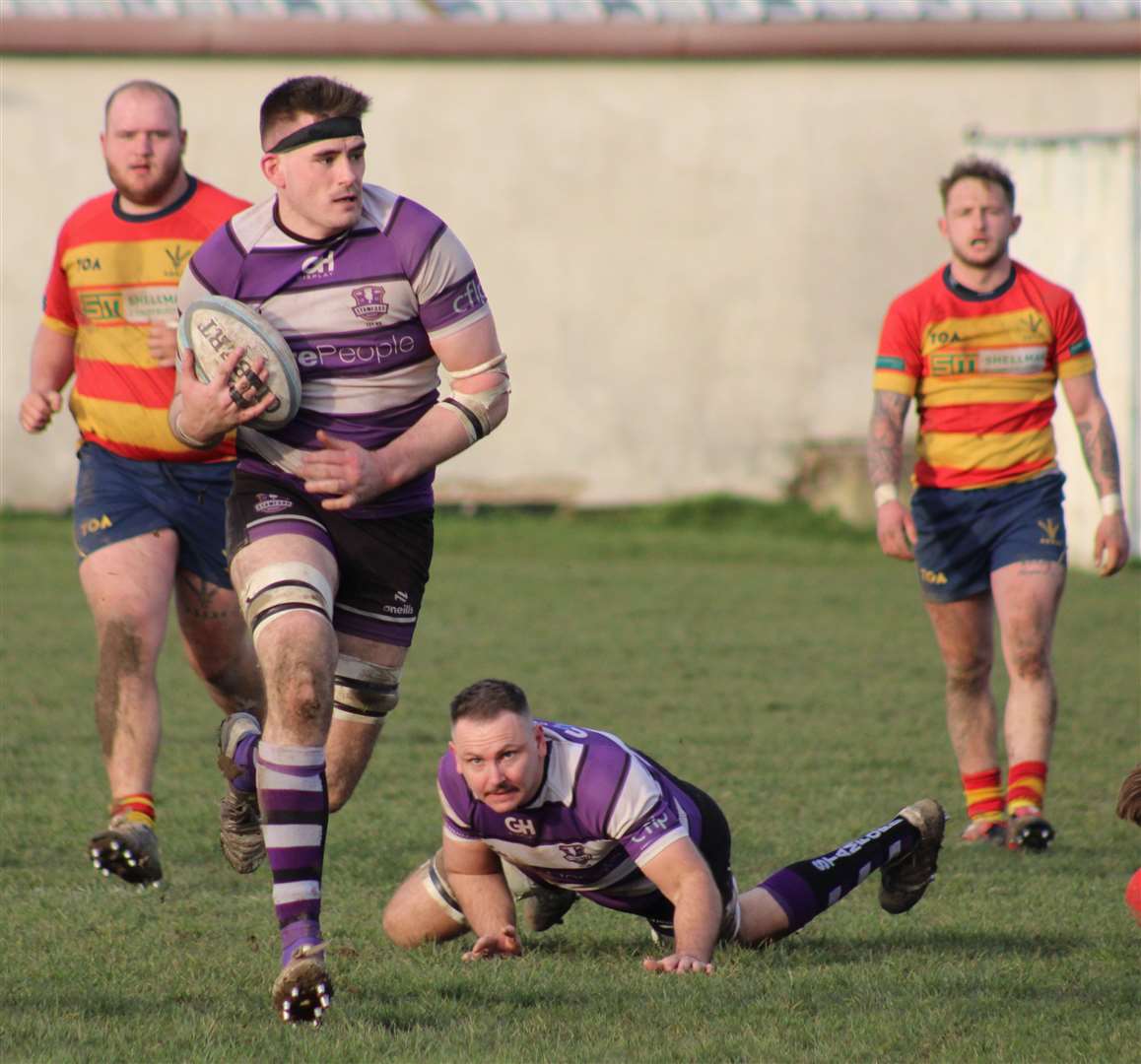 Action from Stamford's victory over Stockwood Park on Saturday. Photo: Darren Dolby
