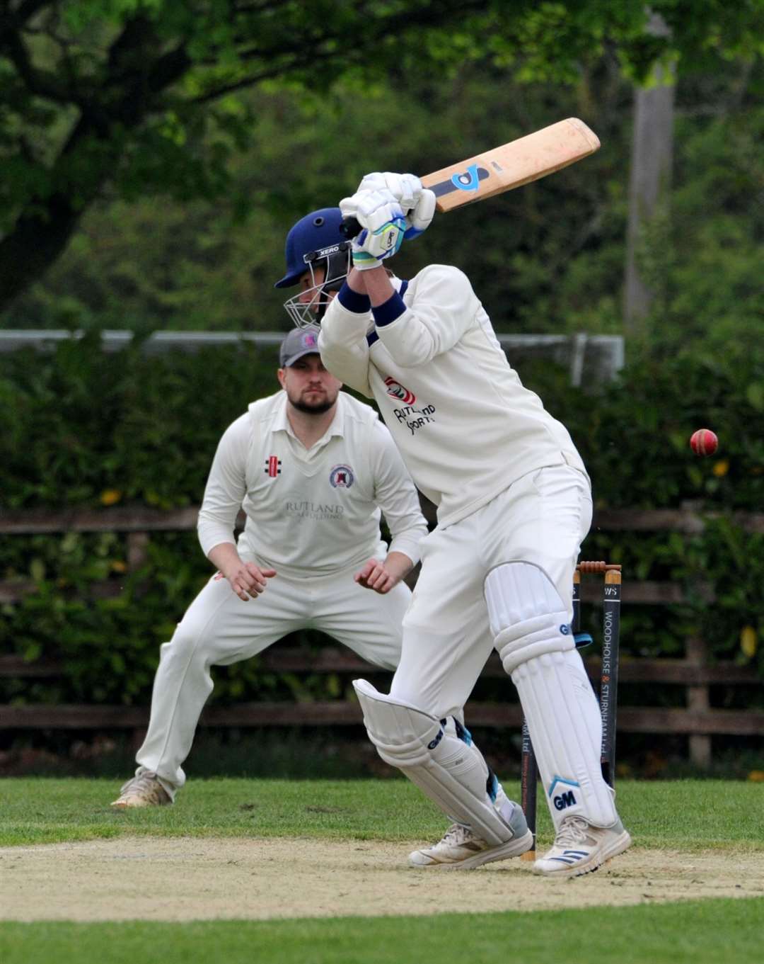 Henry Brewster batting for Bourne 2nds. Photo: Chris Lowndes