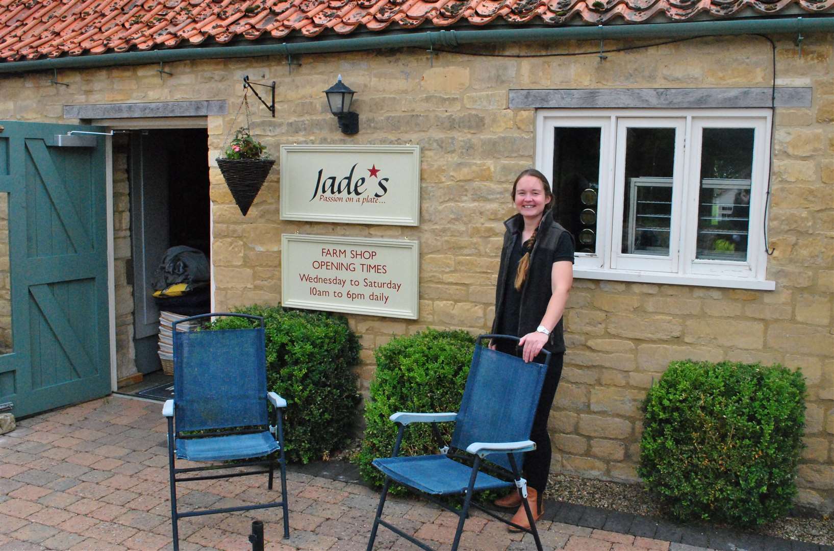 Jade Ostler has opened her new farm shop.