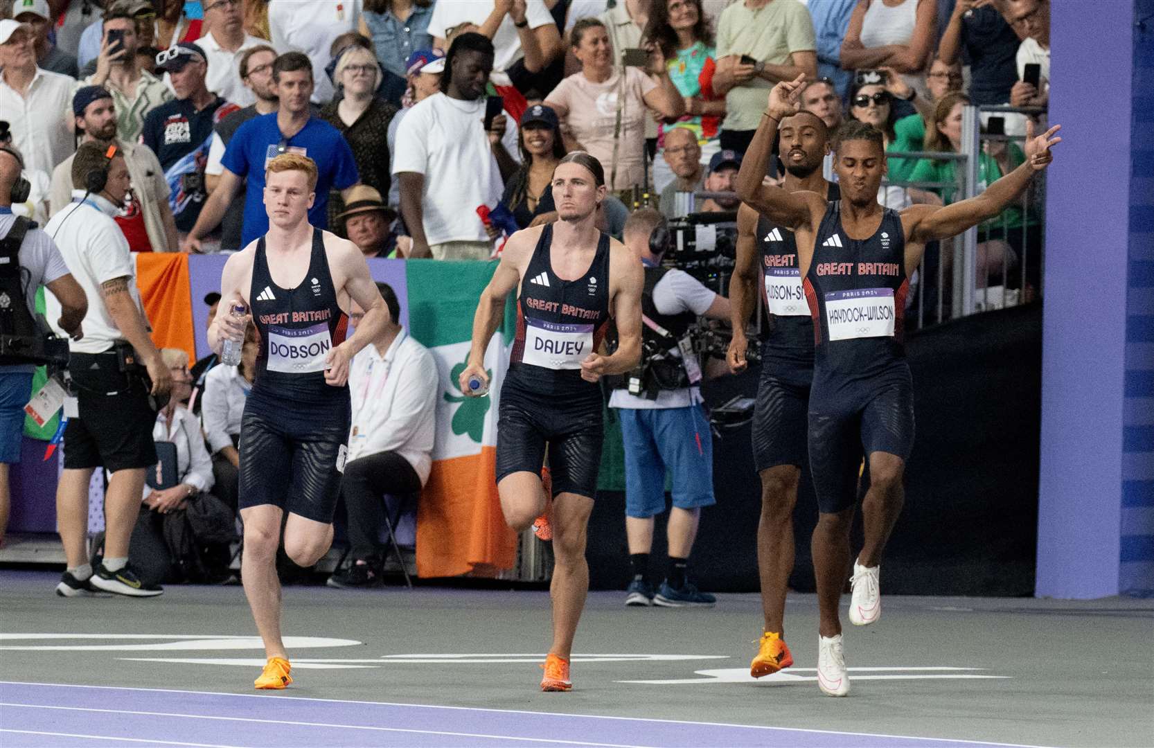 The men’s 4x400m relay event. Photo: David Pearce/Team GB