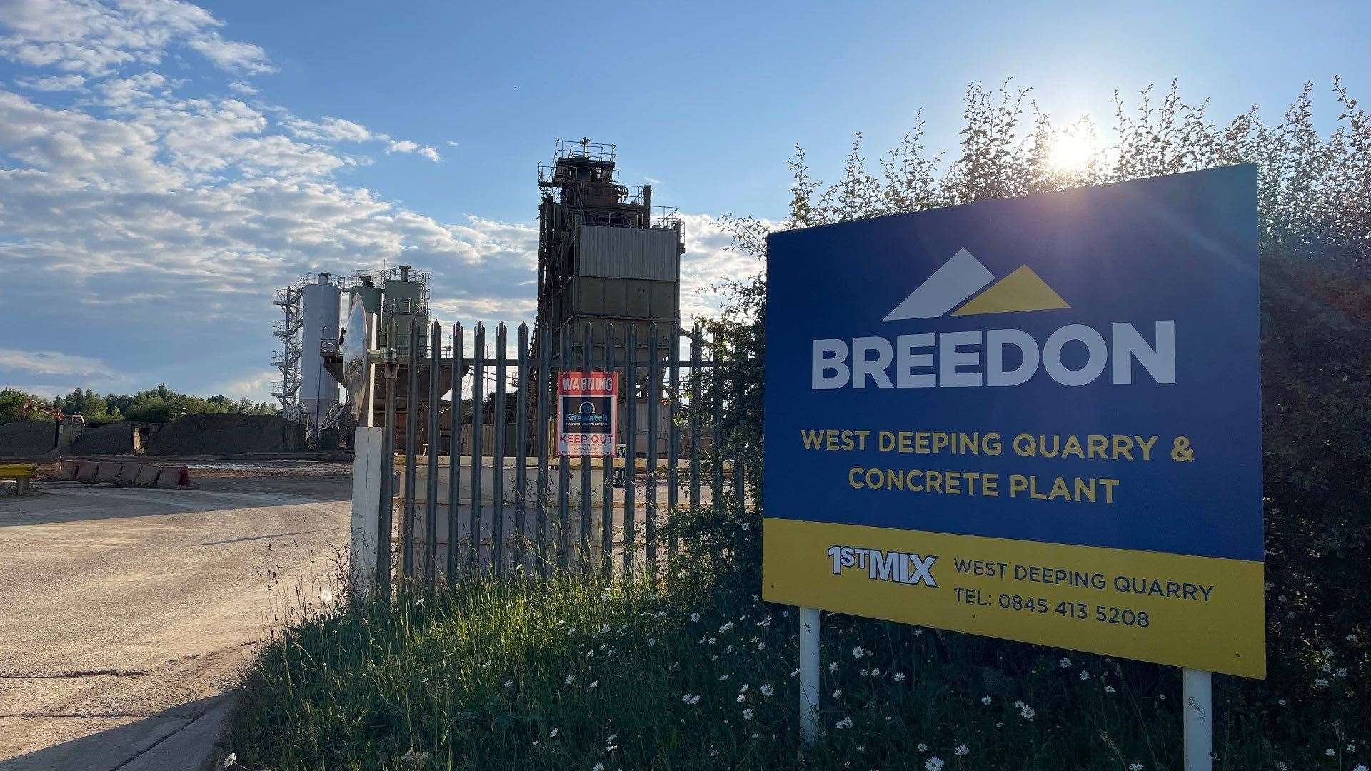 Breedon's existing quarry & concrete plant in West Deeping. Photo: James Turner