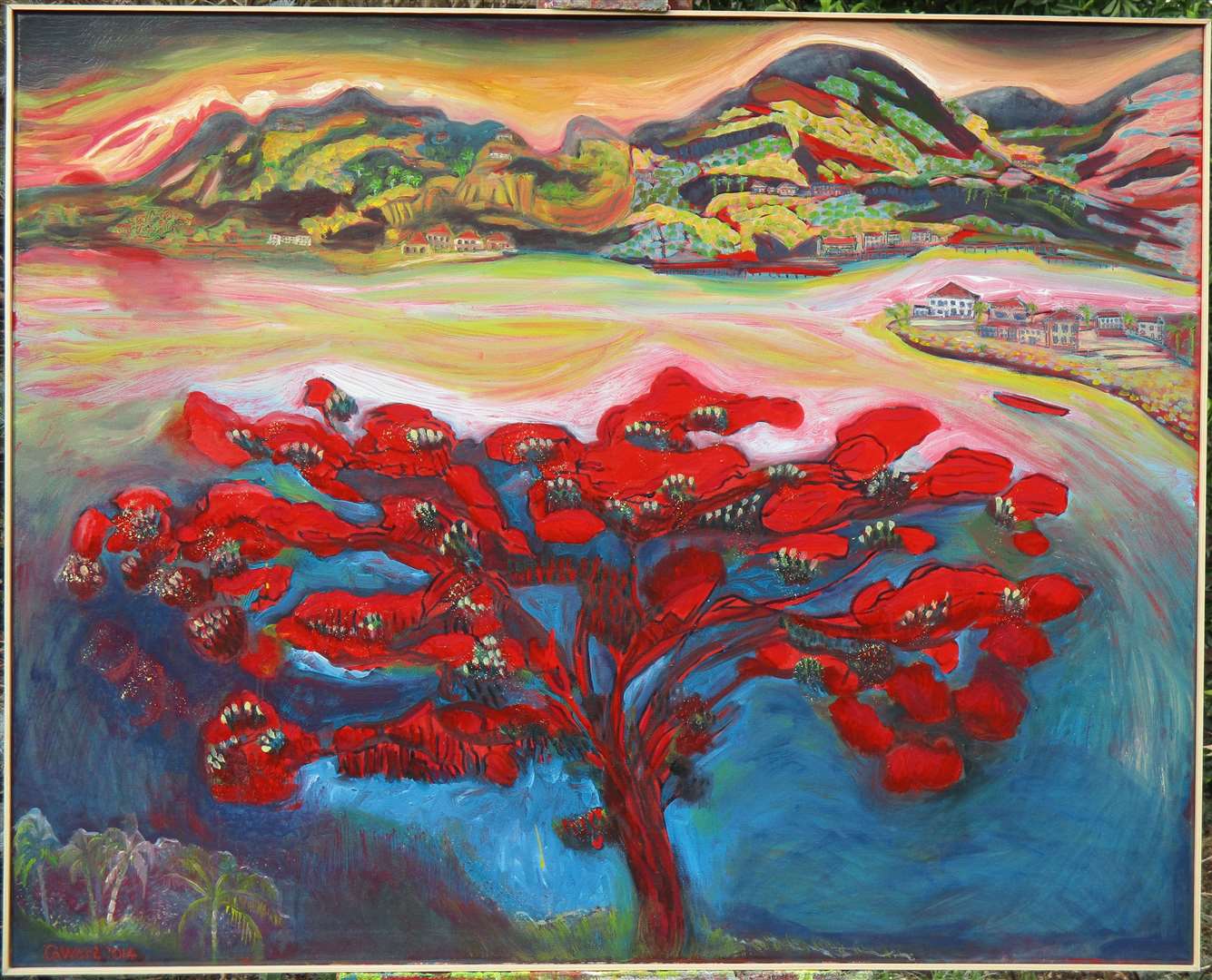 The Red Tree (2015) - part of Graham's second collection of poetry and art