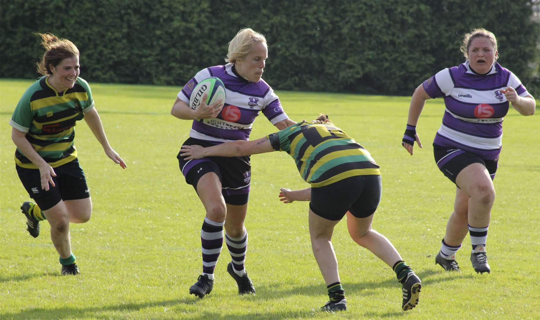 Action from Stamford Women's win against Mellish Ladies. Photo: Darren Dolby