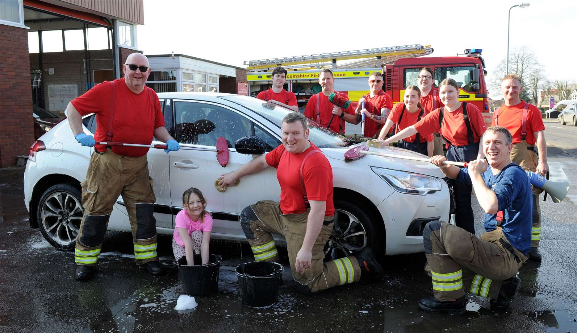 The crew at Long Sutton Fire Station PHOTO: Chris Lowndes