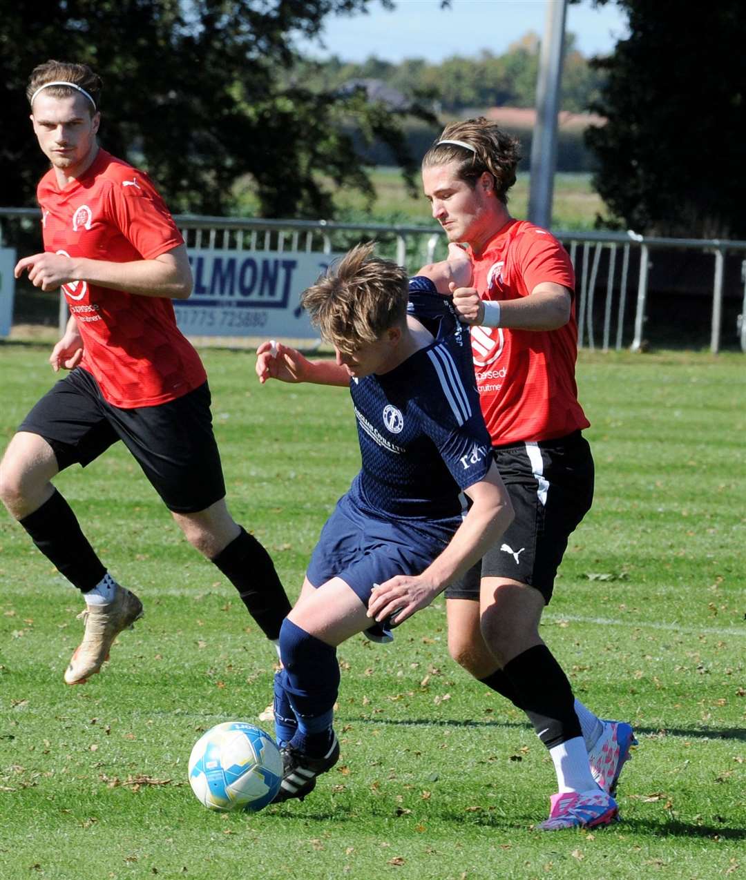 Action from Moulton Harrox's home defeat to Uppingham. Photo: Chris Lowndes