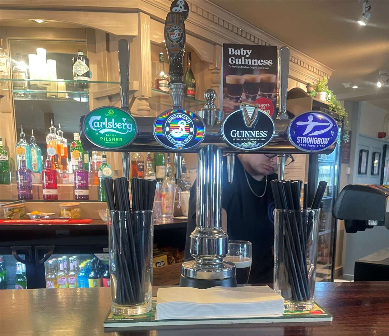 There was plenty of choice at the plentiful pumps