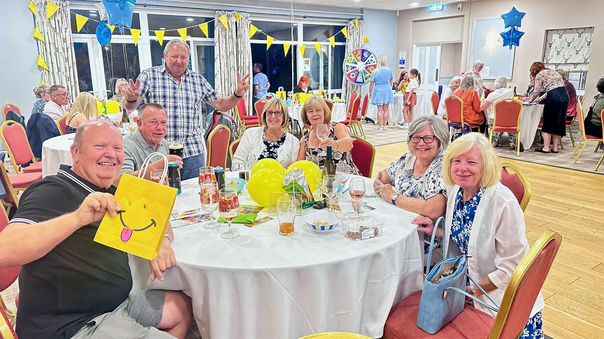 Happy faces at the quiz night.