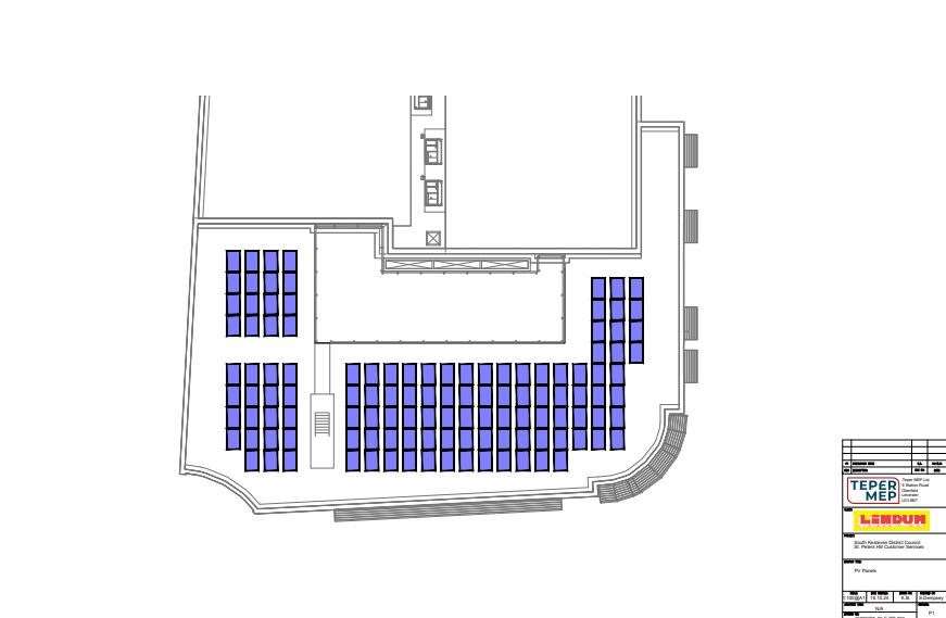 The proposed plans for the solar panels. Photo: SKDC