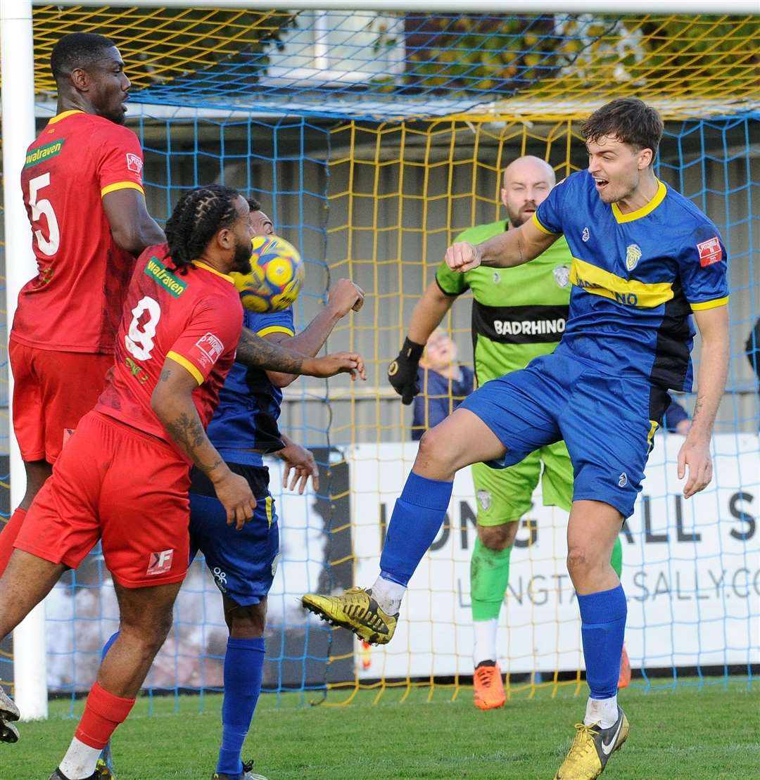 Action from Spalding's home win against Banbury. Photo: Chris Lowndes