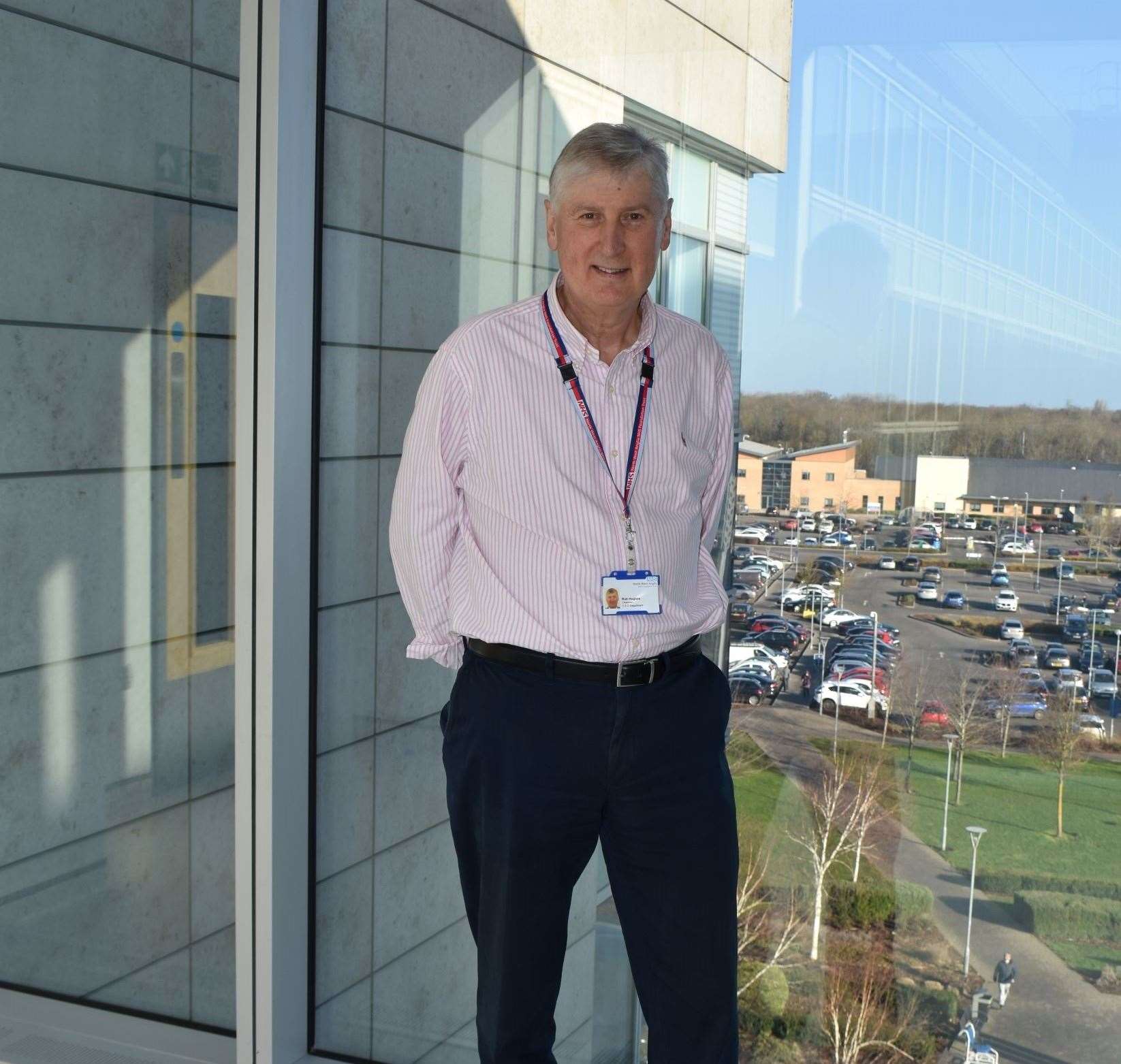 Rob stepped down as North West Anglia NHS Foundation Trust chairman last year after reaching the end of his third term. Photo: North West Anglia NHS Foundation Trust
