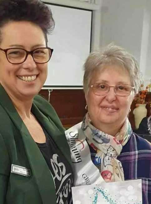 Trudy Herd with Slimming World Consultant, Maria Walmsley