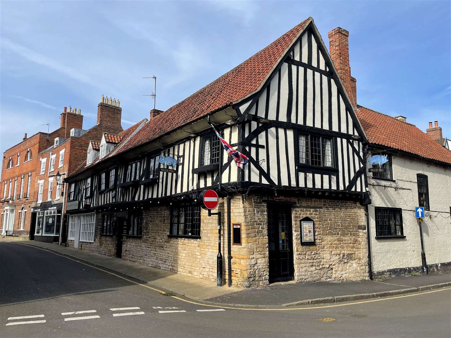 Blue Pig in Grantham