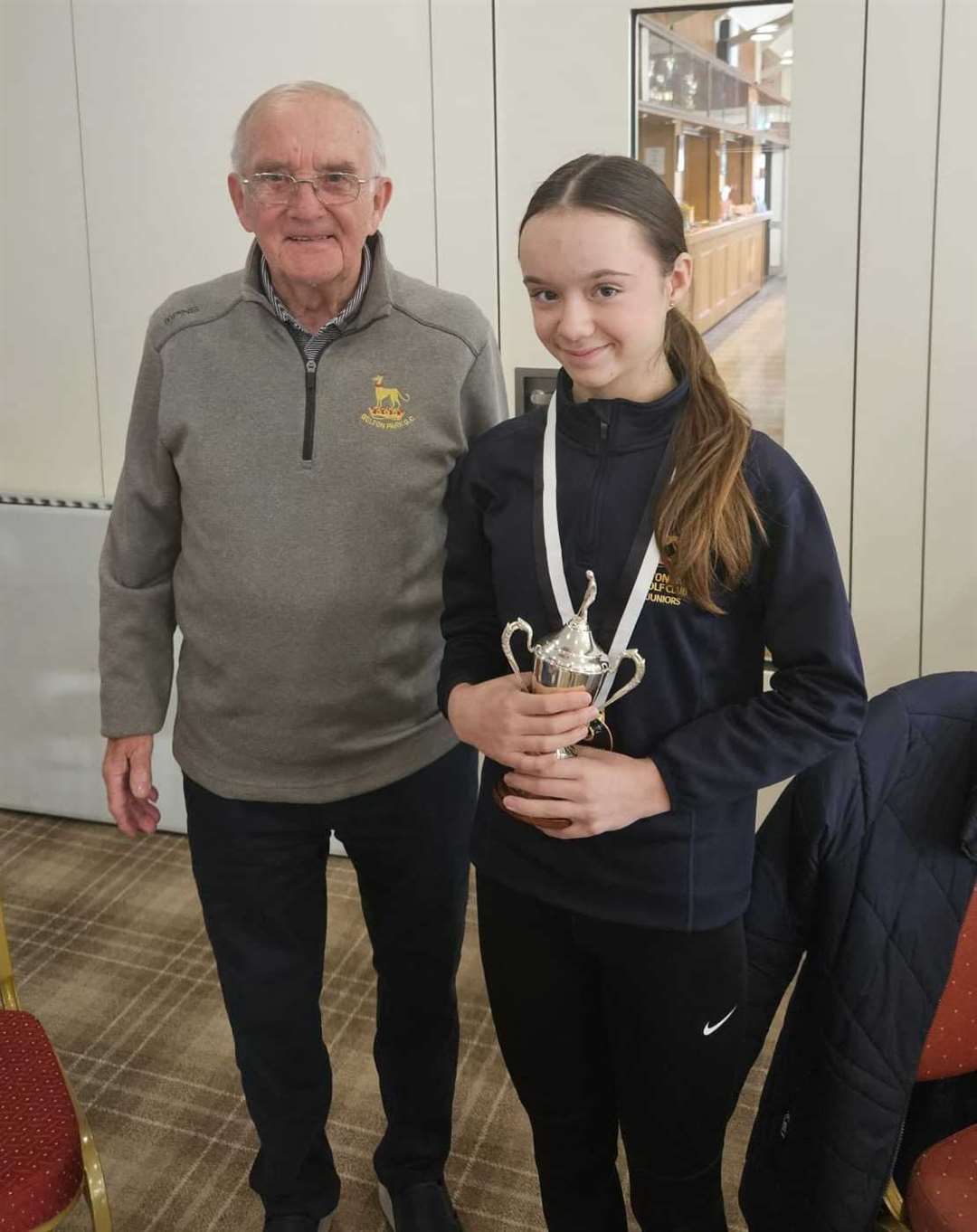 Junior prize winners at Belton Park Golf Club.